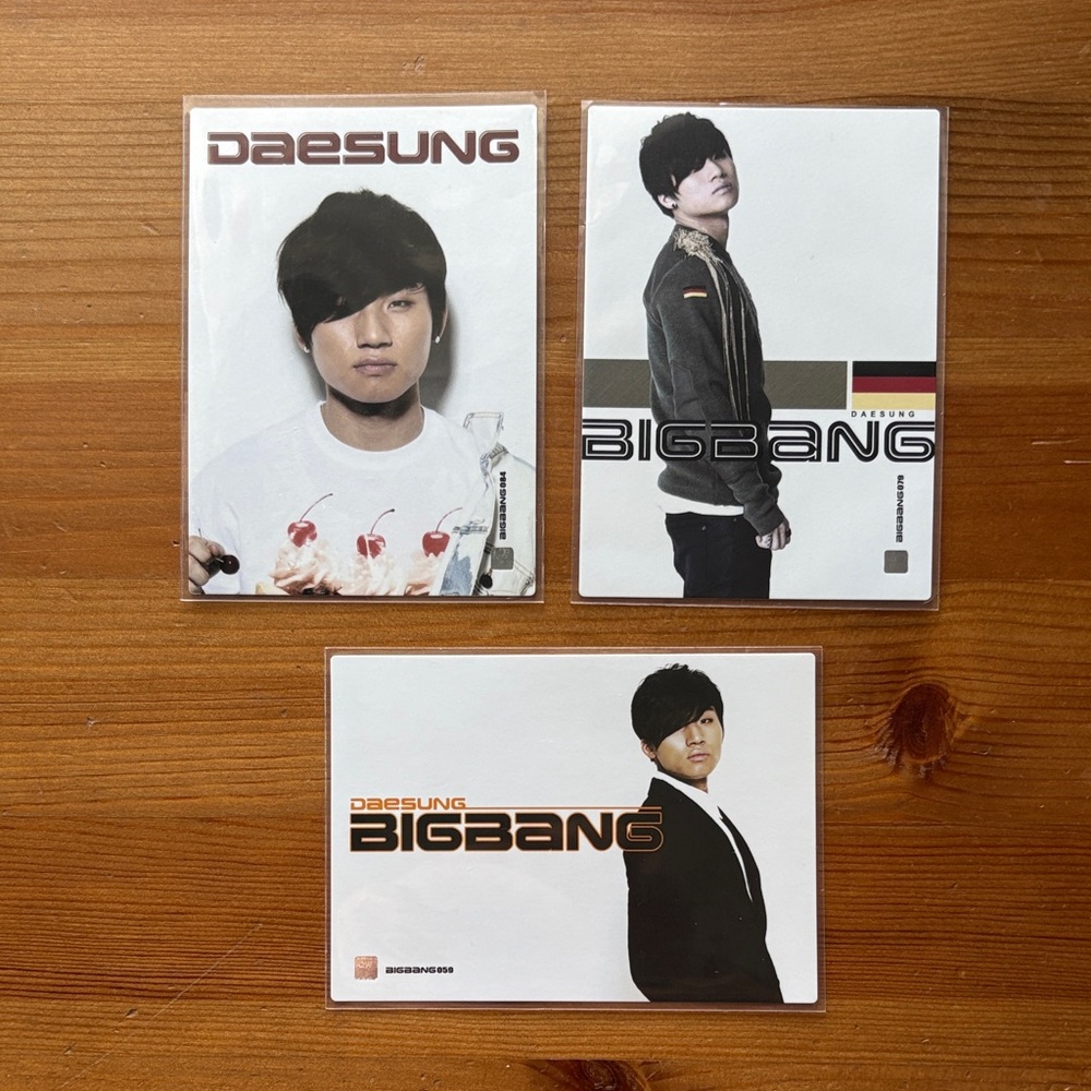 BigBang Daesung Collection Cards